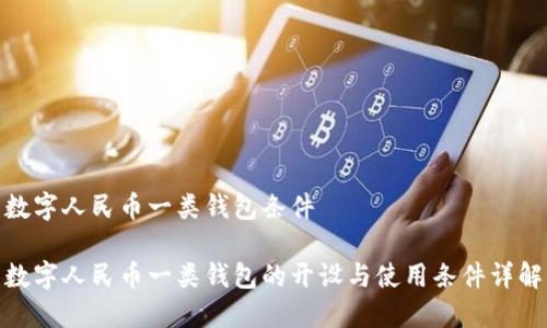 数字人民币一类钱包条件

数字人民币一类钱包的开设与使用条件详解
