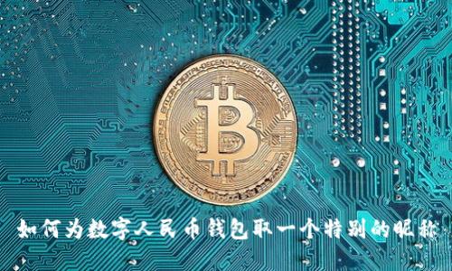 如何为数字人民币钱包取一个特别的昵称