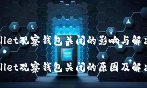 TPWallet观察钱包关闭的影响与解决方案

TPWallet观察钱包关闭的原因及解决方案